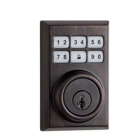 Kwikset Kwikset: 910 SmartCode Contemporary Electronic Deadbolt with Zigbee Technology / Venetian Bronze KWS-910-CNT-ZB-HA-11P-SMT